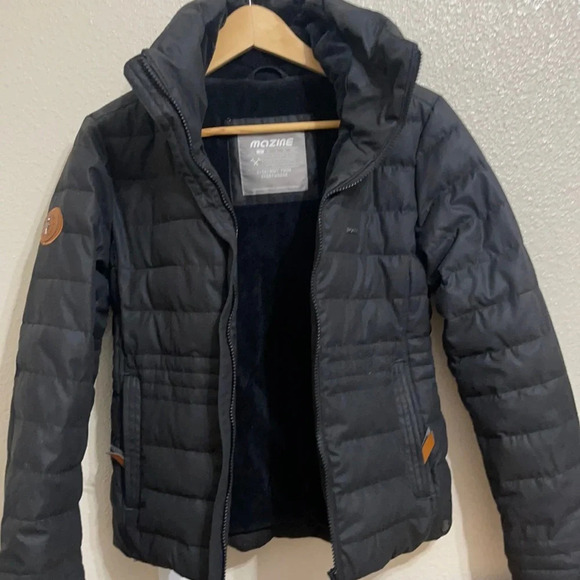 Mazine Puffer Black Jacket Size Small - Picture 7 of 16